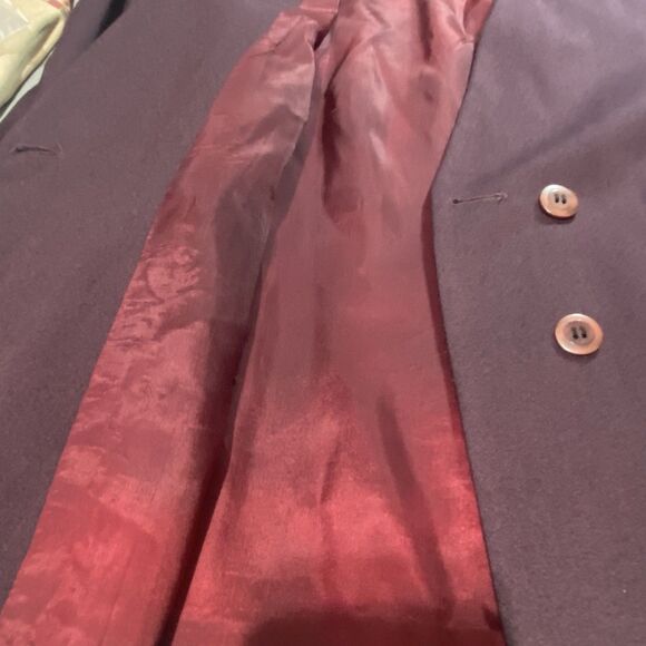 Vintage CASUAL CORNER 2 Piece Suit Set Skirt Blazer Petite 10 Womens 10P Purple - Picture 7 of 16